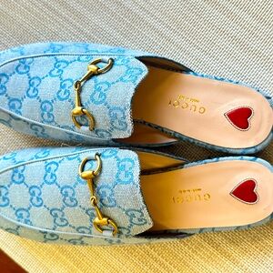 Brand New Gucci denim mules